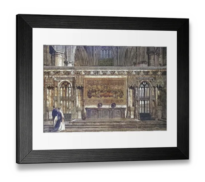 Framed Print : The New Altar in Westminster Abbey in 1869 Framed Print : The New Altar in Westminster Abbey in 1869