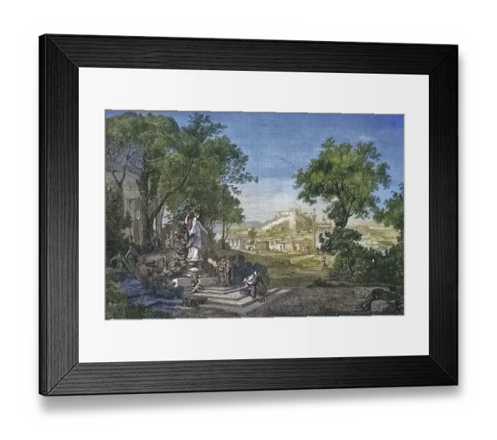 Framed Print : In the Garden of Venus in Ancient Athens