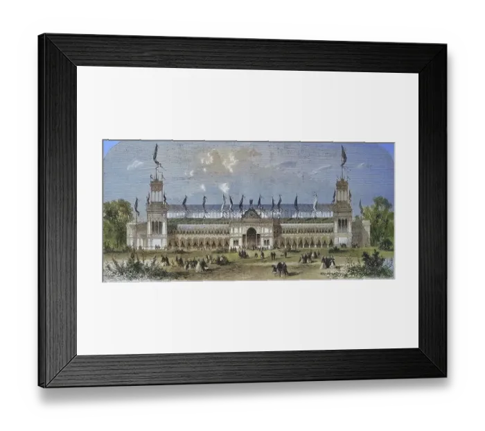 Framed Print : The Palace of the Third Schuetzenfest in Vienna Framed Print : The Palace of the Third Schuetzenfest in Vienna