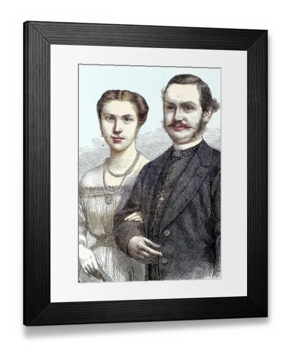 Framed Print : Queen Louise of Denmark, Princess Louise Josephine Eugenie of Sweden