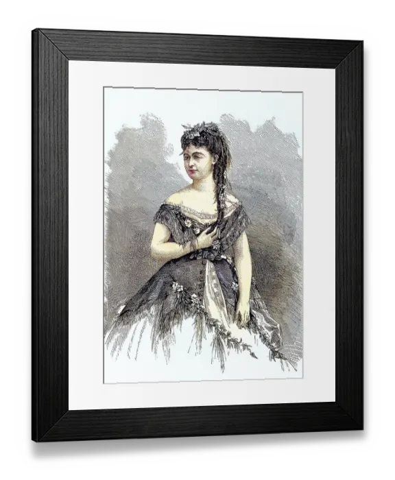 Framed Print : Sarolta de Bujanovics, Singer, Actress Framed Print : Sarolta de Bujanovics, Singer, Actress