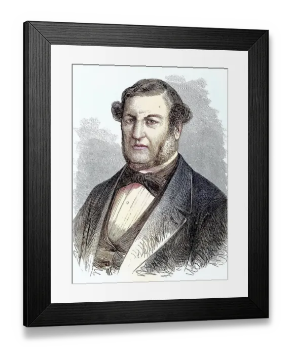 Framed Print : Salustiano de Olozaga y Armandoz (8 June 1805 - 26 September 1873) was a Spanish writer Framed Print : Salustiano de Olozaga y Armandoz (8 June 1805 - 26 September 1873) was a Spanish writer