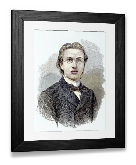 Framed Print : Docteur van Schmitt, Historic, digitally restored reproduction of a 19th century original