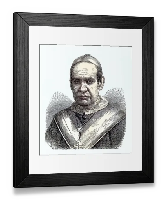Framed Print : Antonius Maria Claret y Clara (23 December 1807 as Antonius Claret y Clara in Sallent) (died 24 October 1870)
