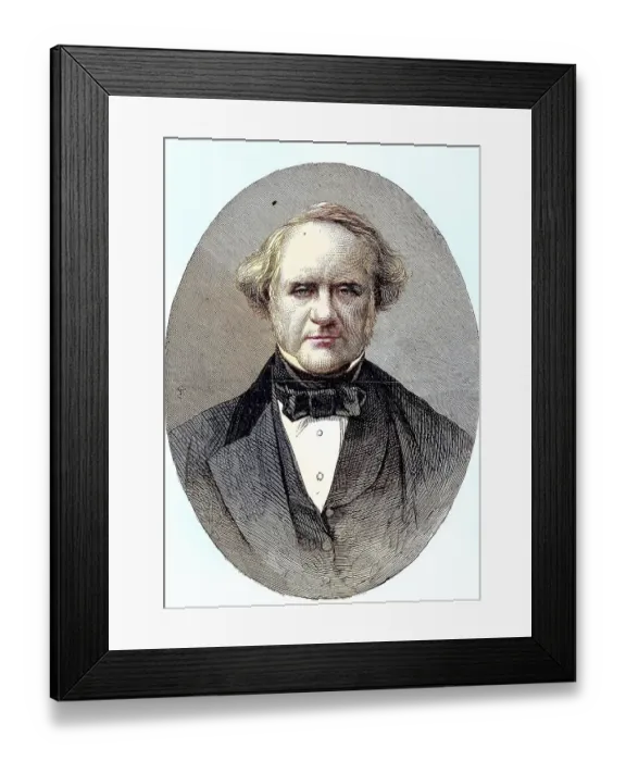 Framed Print : George Peabody, 18 February 1795