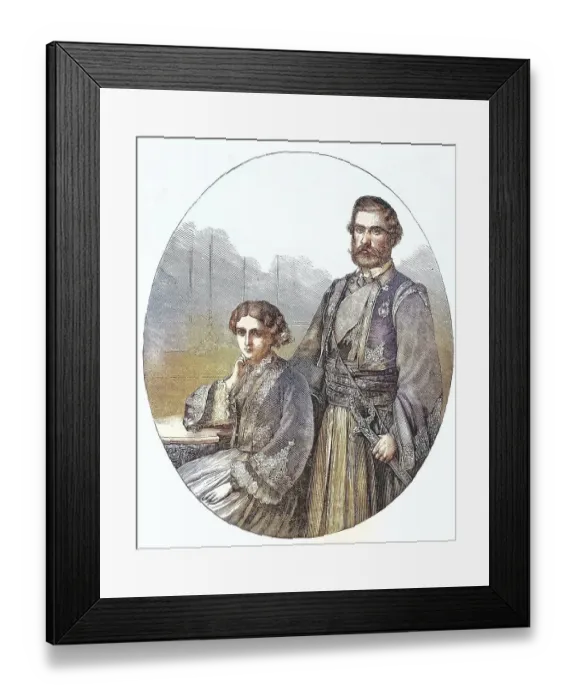 Framed Print : Mihailo Obrenovic III. 16. September 1823