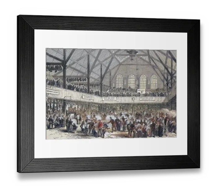 Framed Print : The Market Hall in the Whitechapel district of London in 1869