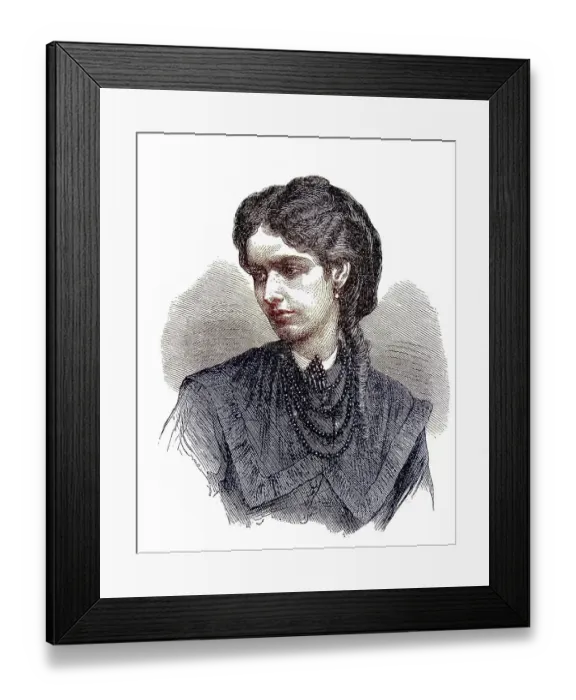 Framed Print : Agnes Prinzessin zu Salm-Salm Framed Print : Agnes Prinzessin zu Salm-Salm