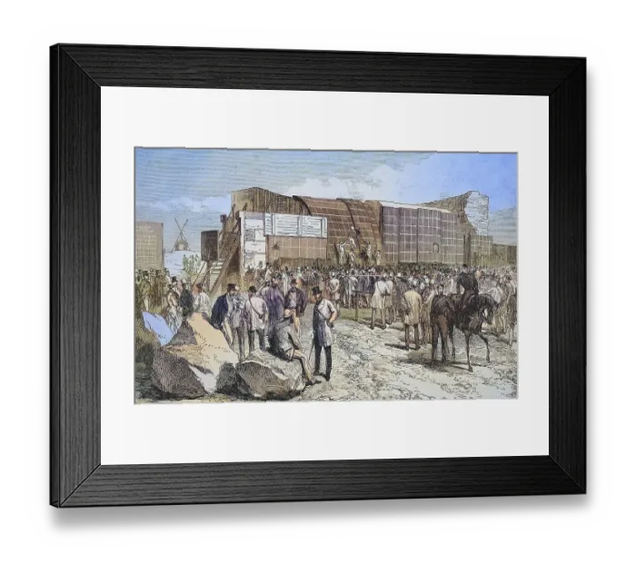 Framed Print : Test of armour plates, armouring Framed Print : Test of armour plates, armouring
