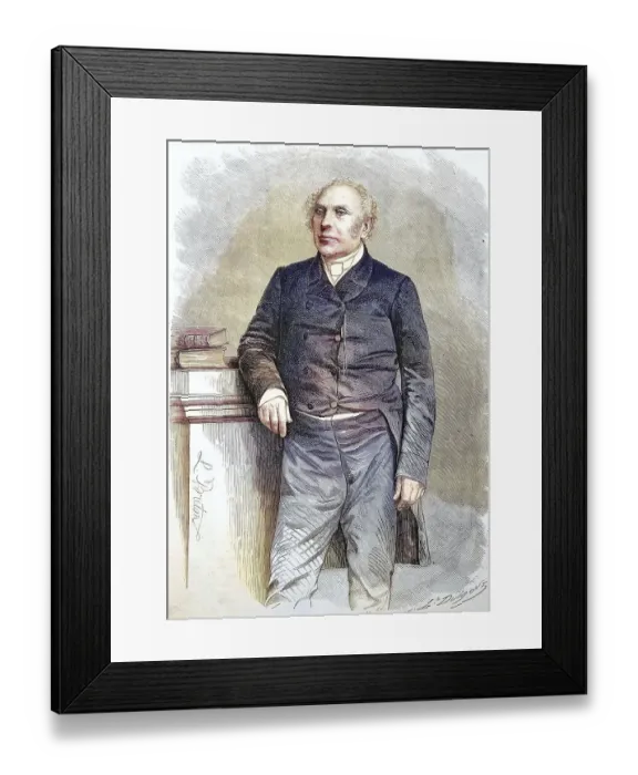 Framed Print : Pierre-Antoine Berryer (4 January 1790 - 29 November 1868) was a French lawyer and politician