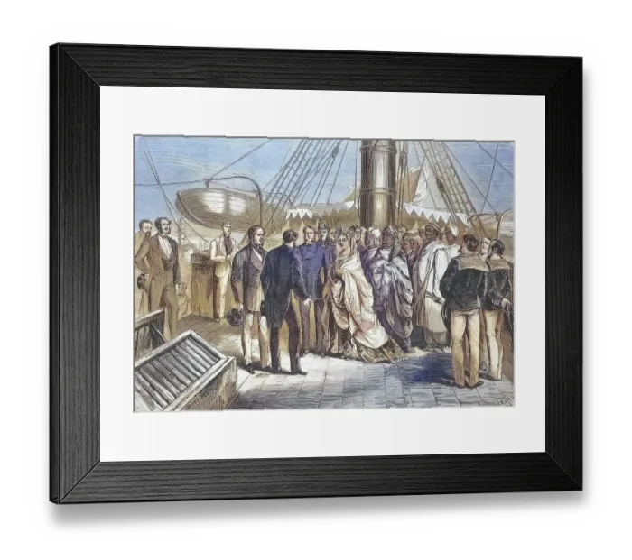 Framed Print : Zombe-Fatoum (1836-1878), Queen of Moheli in the Comoros