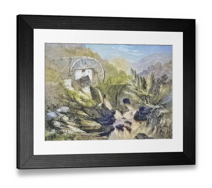 Framed Print : The Gold Mine of Vigra in Wales
