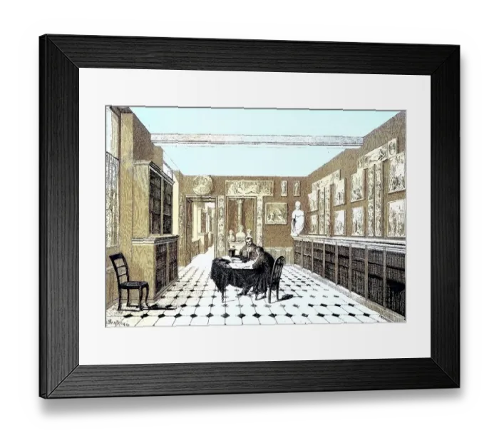 Framed Print : Victor Cousin Library in the Sorbonne College Framed Print : Victor Cousin Library in the Sorbonne College