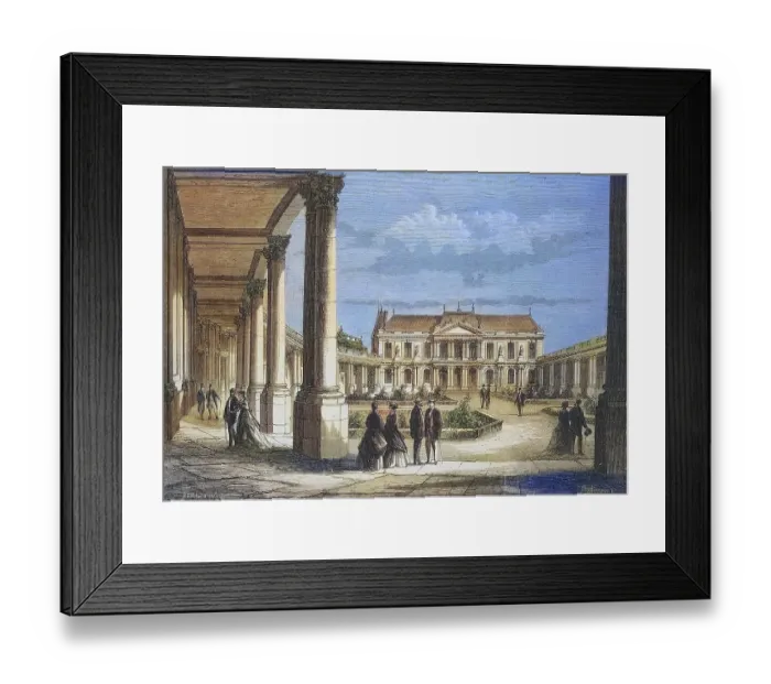 Framed Print : Restoration of the French National Archives circa 1868