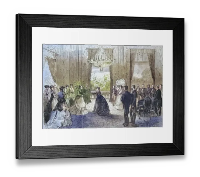 Framed Print : Visit of Empress Eugenie de Montijo