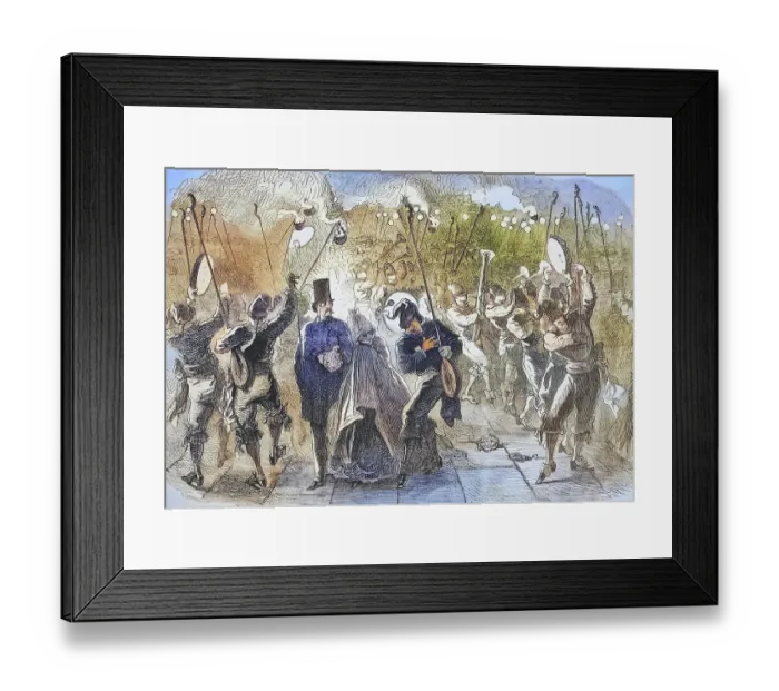 Framed Print : The Caraval in Venice, Masquerade in St