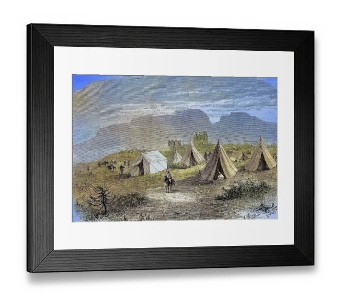 Framed Print : Post of the Cipayes on the way to Magdala
