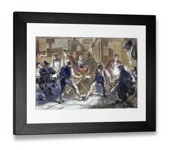 Framed Print : Fingerhakeln, an old Alpine power sport practised mainly in Bavaria and Austria