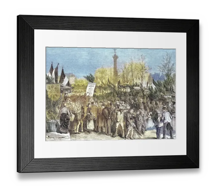 Framed Print : Ham Market on Boulevard Bourdon