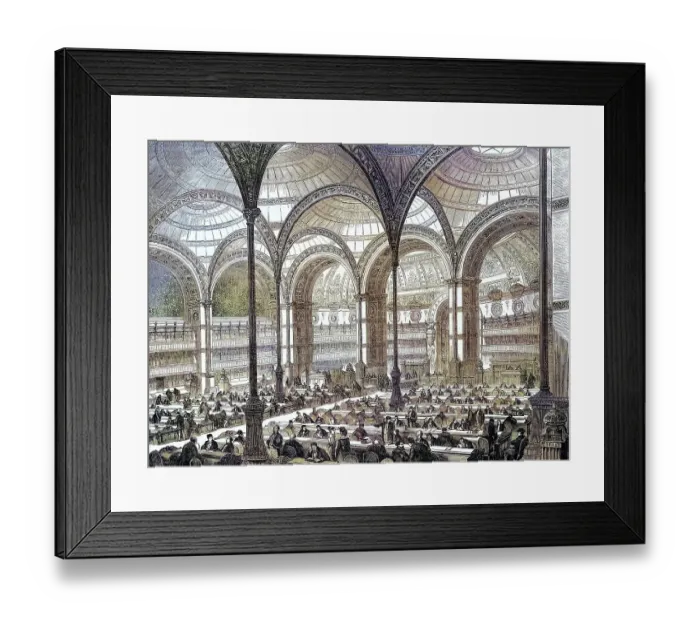Framed Print : The New Reading Room in the Royal Library in Paris Framed Print : The New Reading Room in the Royal Library in Paris