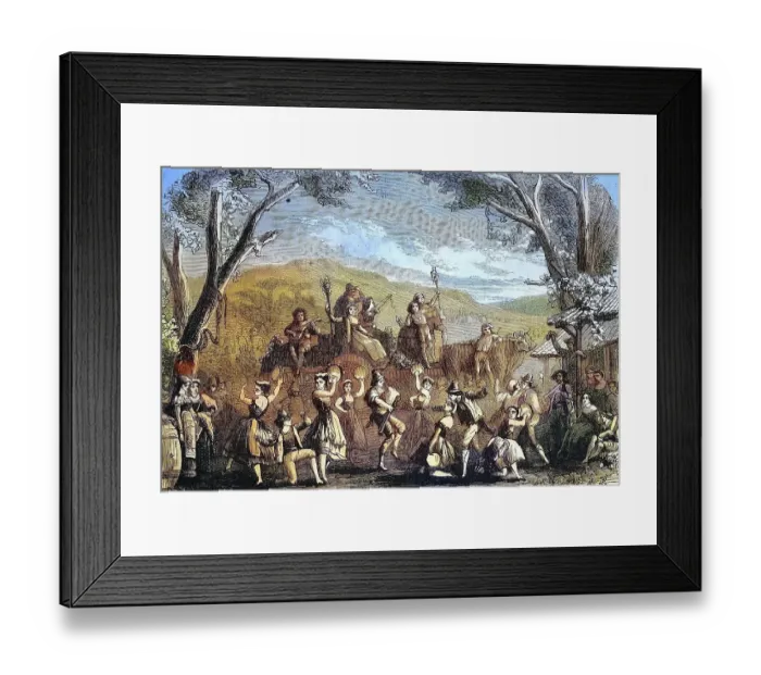 Framed Print : Theatrical performance, the Madonna of the Roses