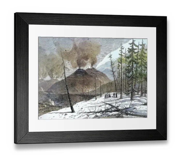 Framed Print : Eruption of Etna Volcano, Etna Framed Print : Eruption of Etna Volcano, Etna