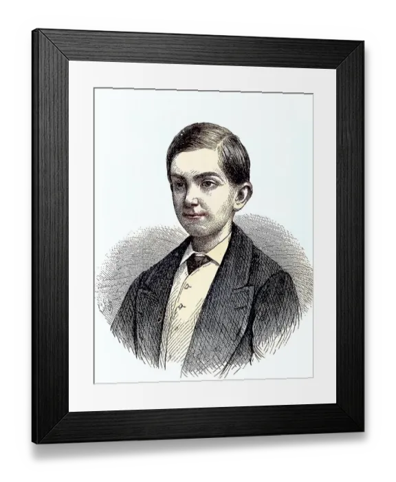 Framed Print : Milano Obrenovich, Prince of Serbia Framed Print : Milano Obrenovich, Prince of Serbia