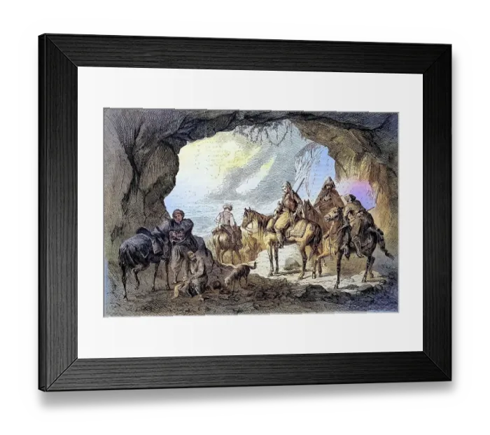 Framed Print : A Security Escort on Horseback in Bosnia Framed Print : A Security Escort on Horseback in Bosnia