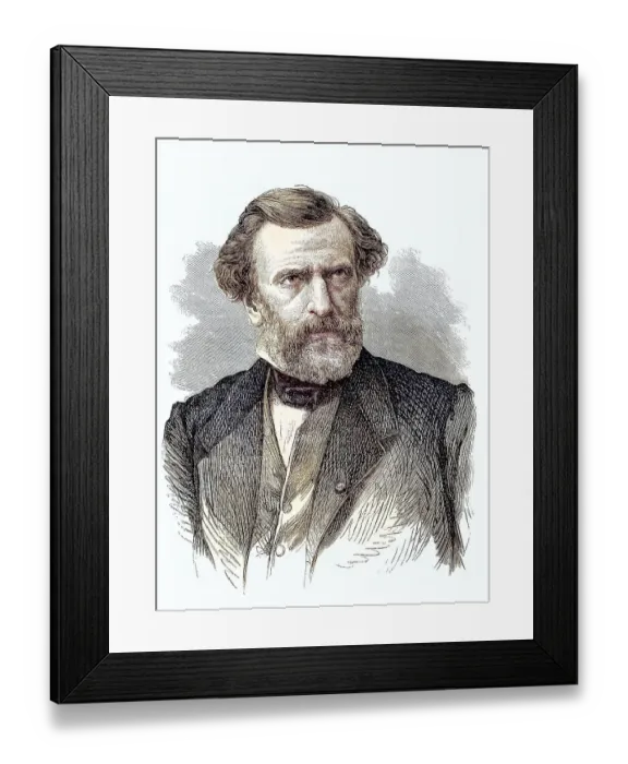 Framed Print : Charles Louis Ambroise Thomas (5 August 1811 - 12 February 1896) was a French composer