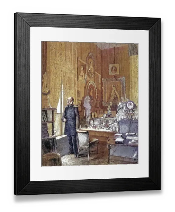 Framed Print : The Study of King William I in the Royal Palace in Berlin Framed Print : The Study of King William I in the Royal Palace in Berlin