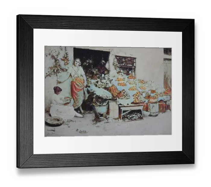 Framed Print : Fruit market, fruit seller in Venice Framed Print : Fruit market, fruit seller in Venice