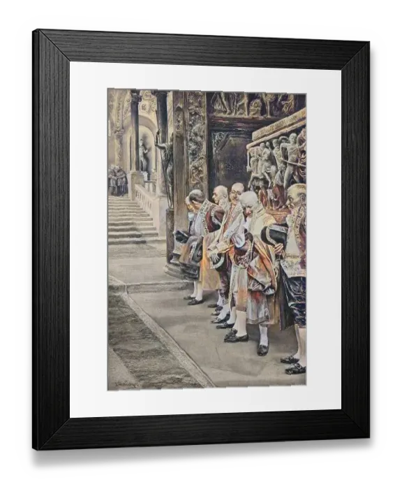 Framed Print : In the palazzo barberini in Florence