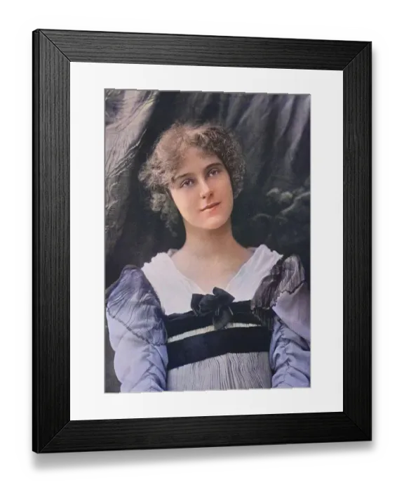 Framed Print : Young Girl with a Dreamy Look, 1880