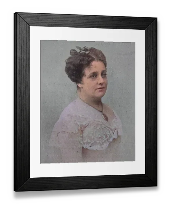 Framed Print : Helene Hartmann, 1843, 1898, nee Schneeberge