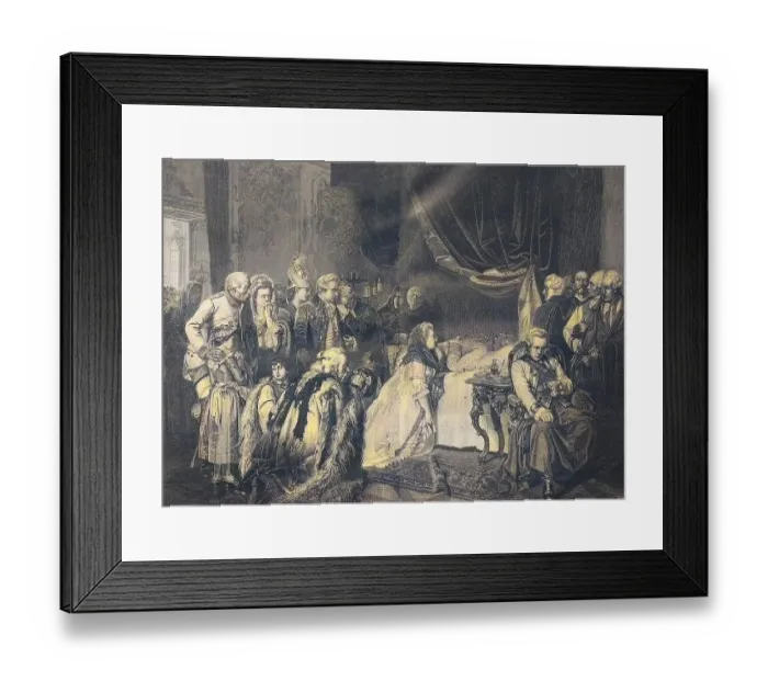 Framed Print : The Deathbed of Joseph II Joseph Benedikt Anton Michael Adam 1741-1790 Framed Print : The Deathbed of Joseph II Joseph Benedikt Anton Michael Adam 1741-1790