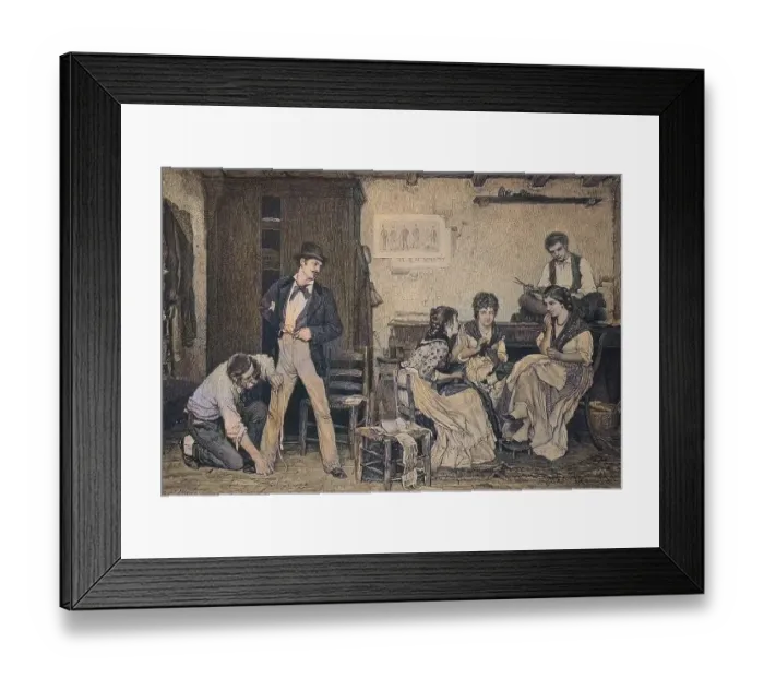 Framed Print : Tailoring in Venice, Italy, Historical Framed Print : Tailoring in Venice, Italy, Historical