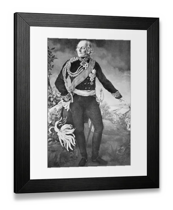 Framed Print : Johann David Ludwig Graf Yorck von Wartenburg Framed Print : Johann David Ludwig Graf Yorck von Wartenburg