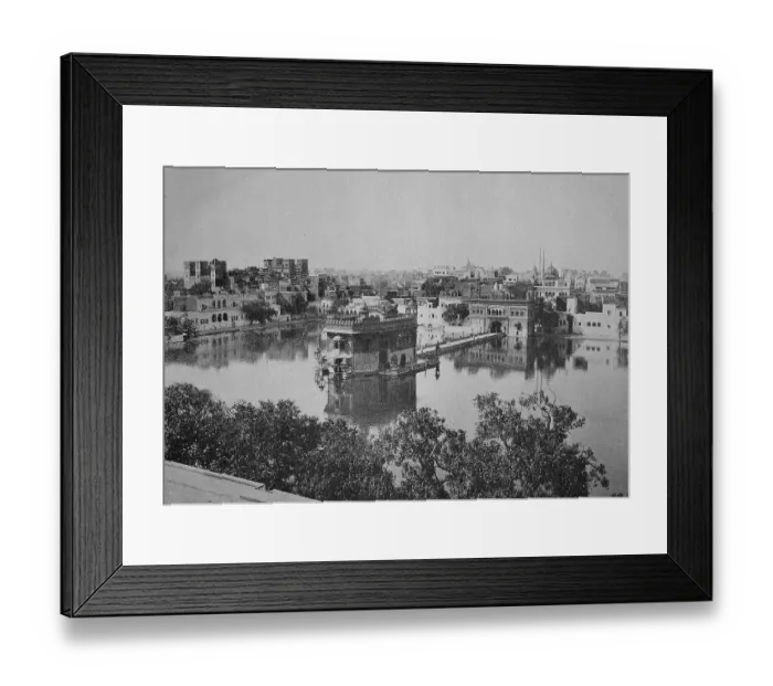 Framed Print : The Golden Temple in Amritsar, India in 1880 Framed Print : The Golden Temple in Amritsar, India in 1880