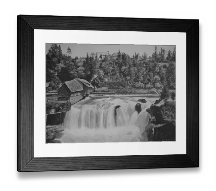 Framed Print : The Traunfall, a waterfall of the river Traun in Upper Austria Framed Print : The Traunfall, a waterfall of the river Traun in Upper Austria