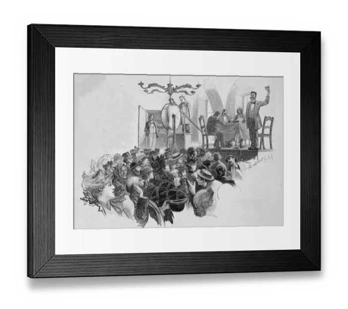 Framed Print : Number Lotto in 1897, here a draw in Vienna