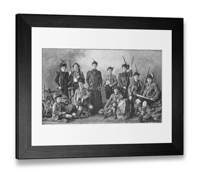 Framed Print : Princely summer visitors. From left: Princess Gabriele Framed Print : Princely summer visitors. From left: Princess Gabriele