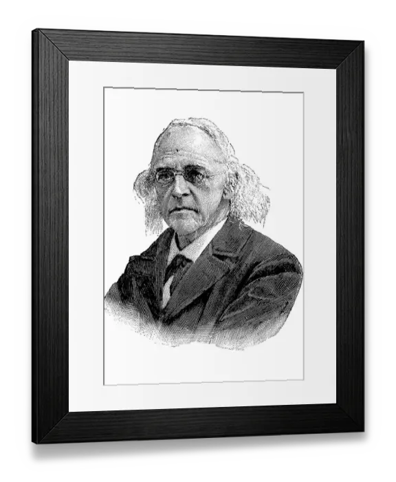 Framed Print : Christian Matthias Theodor Mommsen (30 November 1817 - 1 November 1903)