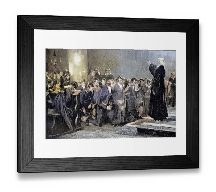 Framed Print : Blessing of the War Volunteers 1813