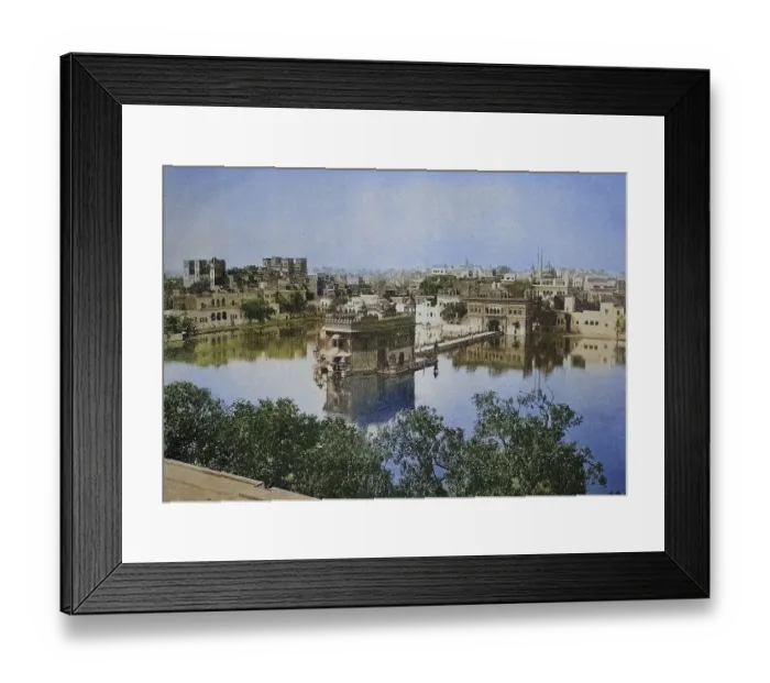 Framed Print : The Golden Temple in Amritsar, India in 1880