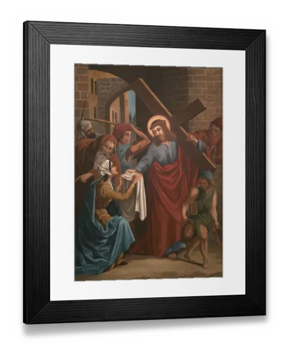 Framed Print : Station of the Cross by an unknown artist Framed Print : Station of the Cross by an unknown artist
