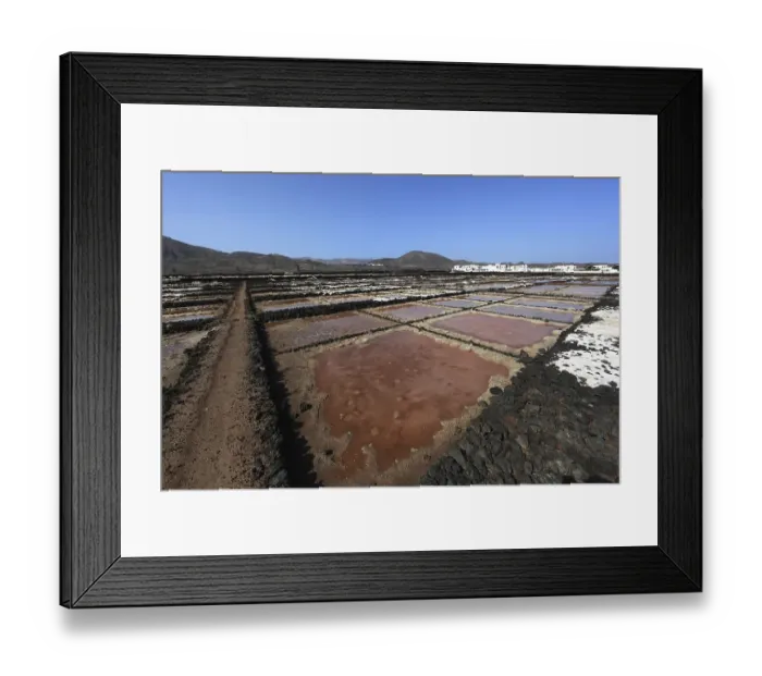 Framed Print : Salt mining at Salina Los Cocoteros
