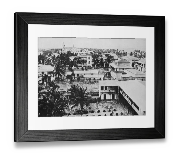 Framed Print : Lome in 1930, capital of Togo, Africa