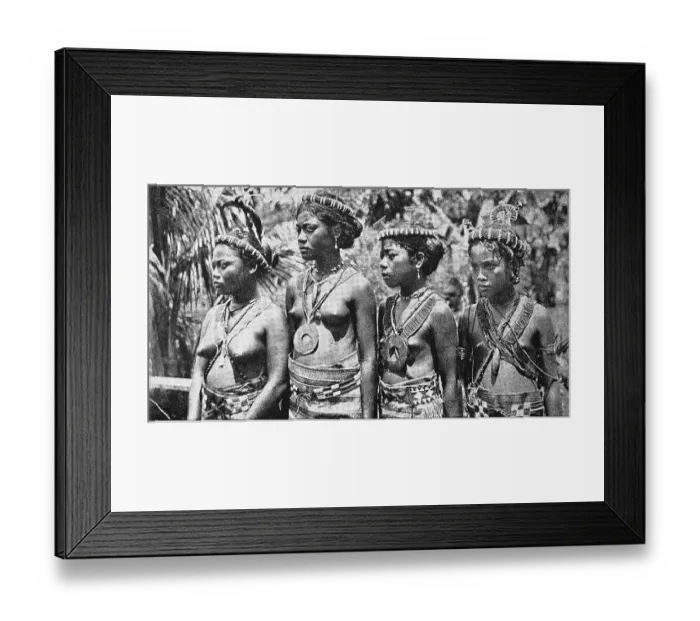 Framed Print : Girl from the Caroline Islands in dance jewellery Framed Print : Girl from the Caroline Islands in dance jewellery