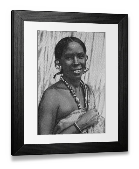 Framed Print : Swahili, Swahili, Girl from German East