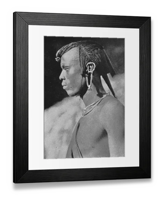 Framed Print : Young Maasai Warrior, 1920, German East